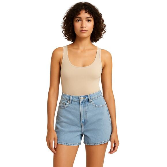 Zara Pants - Zara Women’s High Rise Denim Shorts Size 6 (EUR 38 / MEX 28) Wash 100% Cotton